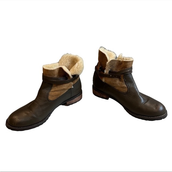 Matt Bernson Two Tone Leather Ankle Boots - Picture 4 of 10